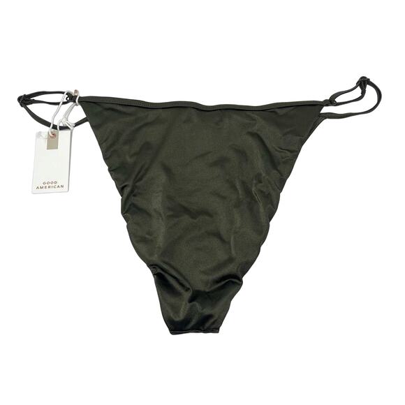 Good American Shine Perfect Fit Bikini Bottom Stormy Size 5 US 2XL - Picture 7 of 7